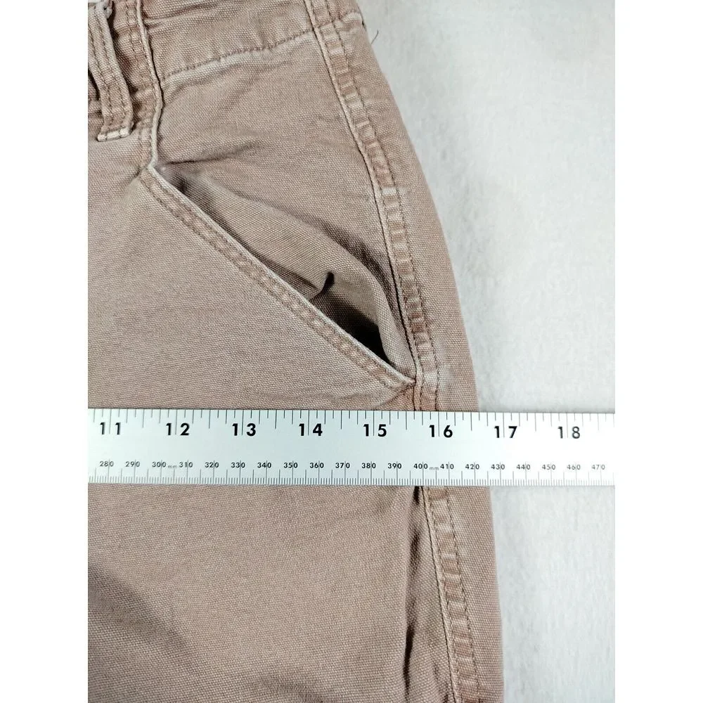 Universal Thread Cargo Jeans Women 2 Red Y2K Classiccore Normcore High Rise Slim